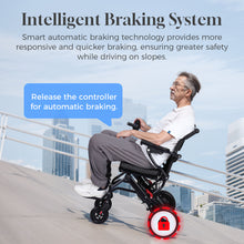 Load image into Gallery viewer, Vibeat EWC02 12Ah Lightweight 40Lb Foldable Electric Wheelchair