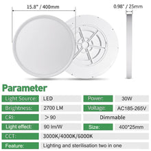 Load image into Gallery viewer, Vibeat Nano-Coat Sterilizing LED Panel Light