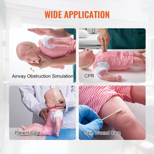 Load image into Gallery viewer, Vibeat Life-Size Infant CPR Training Manikin, CPR Training &amp; Airway Management Simulation Model with Accessories, PVC Medical Training Model for First Aid Education

