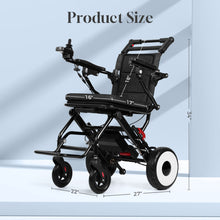 Load image into Gallery viewer, Vibeat EWC02 12Ah Lightweight 40Lb Foldable Electric Wheelchair
