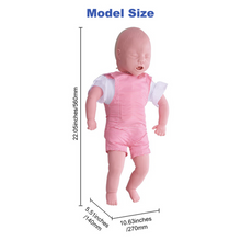 Load image into Gallery viewer, Vibeat Life-Size Infant CPR Training Manikin, CPR Training &amp; Airway Management Simulation Model with Accessories, PVC Medical Training Model for First Aid Education

