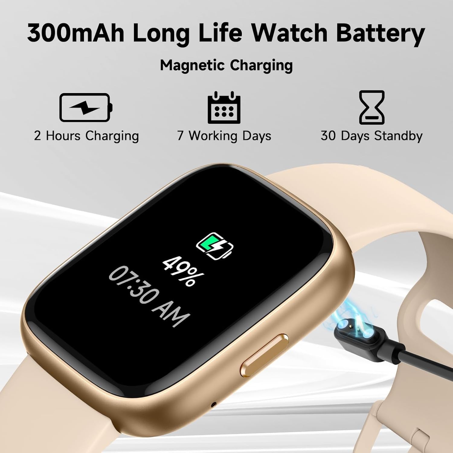 Vibeat Smart Watch IDW26 Pink - Bluetooth Calling, Sport